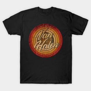 arjunthemaniac,circle vintage retro faded Van Halen T-Shirt